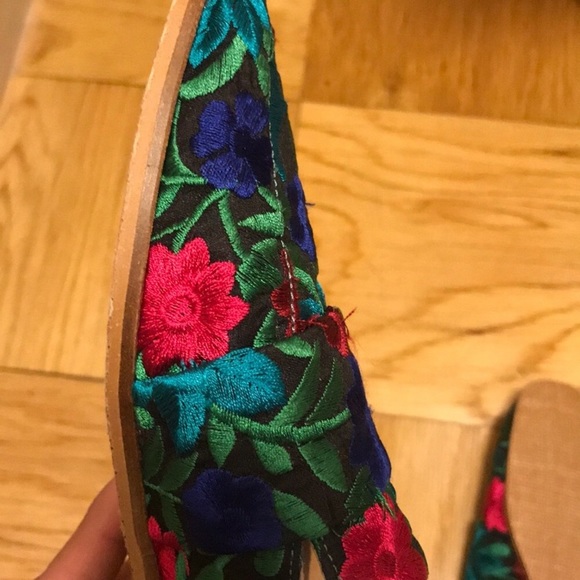 Free People Woman flat mule Brocade at Ease Loafer - Picture 4 of 7